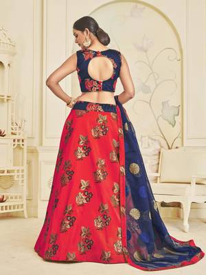 Heavy Embroidered Work Unstitched Lehenga Choli With Blouse 2