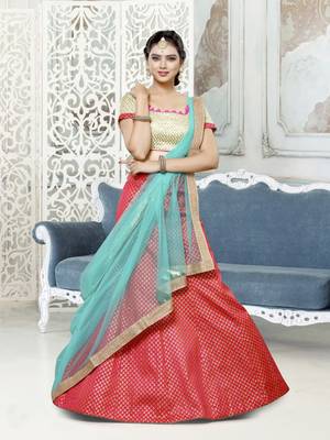 Heavy Embroidered Work Unstitched Lehenga Choli With Blouse 1