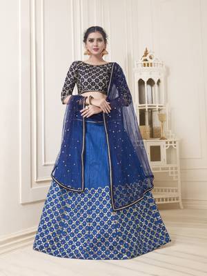 Heavy Embroidered Work Unstitched Lehenga Choli With Blouse 1