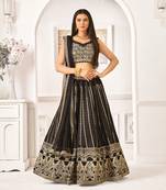 Heavy Embroidered Work Unstitched Lehenga Choli With Blouse