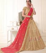 Heavy Embroidered Work Unstitched Lehenga Choli With Blouse