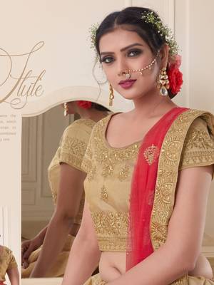 Heavy Embroidered Work Unstitched Lehenga Choli With Blouse 2