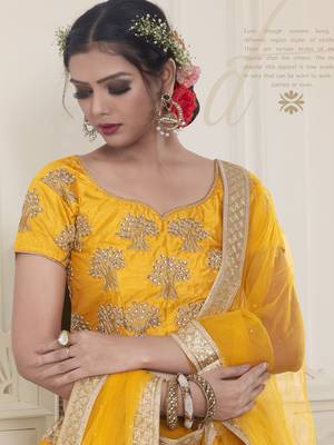 Heavy Embroidered Work Unstitched Lehenga Choli With Blouse 2
