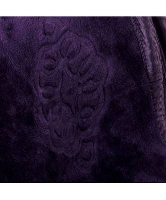 Embossed Design Fluffy Lavender Single Bed Mink Blanket 3