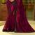 Purple embroidered satin saree with blouse