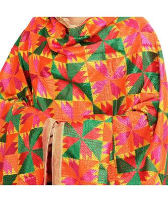 multicolor Phulkari Bagh Dupatta 4