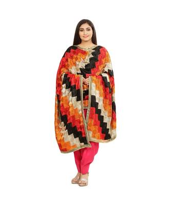multicolor Phulkari Bagh Dupatta 1