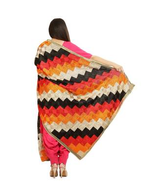 multicolor Phulkari Bagh Dupatta 4