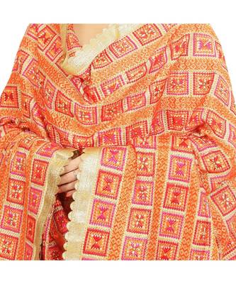 multicolor Phulkari Bagh Dupatta 4
