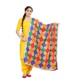 multicolor Phulkari Bagh Dupatta