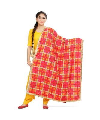 multicolor Phulkari Bagh Dupatta 1