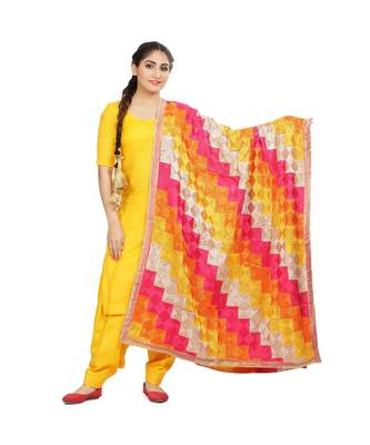 multicolor Phulkari Bagh Dupatta 1