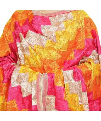 multicolor Phulkari Bagh Dupatta 4