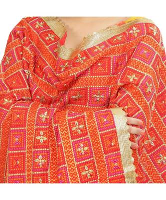 multicolor Phulkari Bagh Dupatta 2