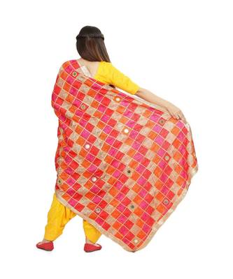 multicolor Phulkari Bagh Dupatta 3