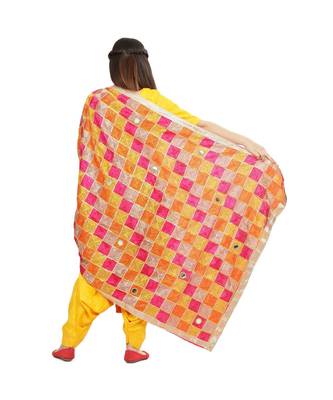 multicolor Phulkari Bagh Dupatta 2