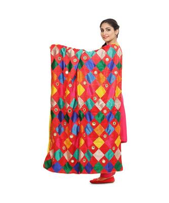 multicolor Phulkari Bagh Dupatta 2