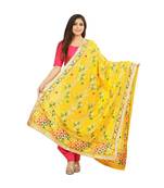 multicolor Phulkari Chunni With Gotta Patti Work
