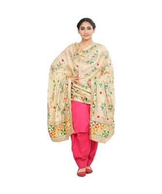 multicolor Phulkari Chunni With Gotta Patti Work 1