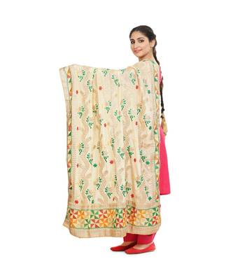 multicolor Phulkari Chunni With Gotta Patti Work 3