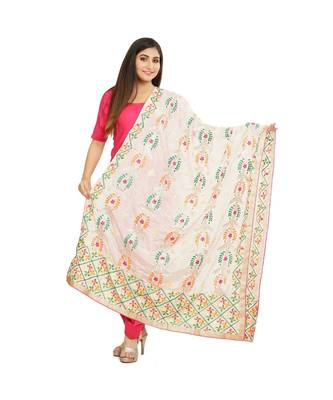 multicolor Phulkari Chunni With Gotta Patti Work 1
