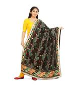 multicolor Phulkari Chunni With Gotta Patti Work