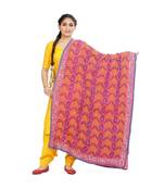 multicolor Heavy Embroidery Georgette Phulkari Dupatta