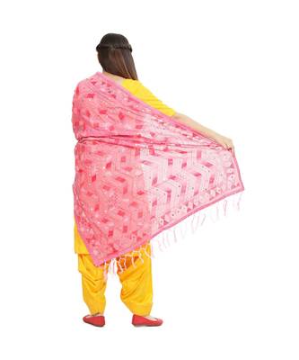 multicolor Georgette Phulkari Dupatta 3