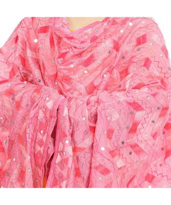 multicolor Georgette Phulkari Dupatta 4
