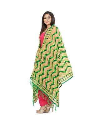 multicolor Georgette Phulkari Dupatta 2