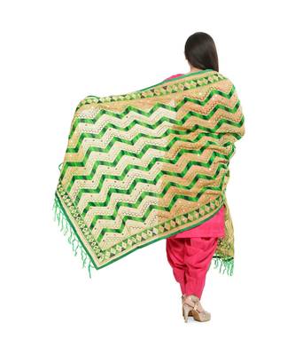 multicolor Georgette Phulkari Dupatta 3