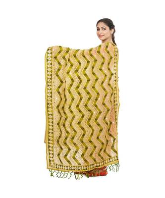 multicolor Georgette Phulkari Dupatta 2