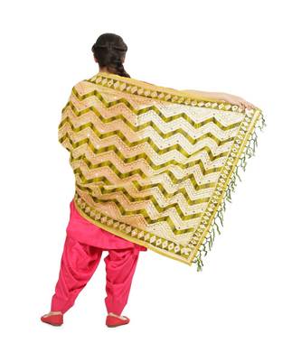 multicolor Georgette Phulkari Dupatta 3
