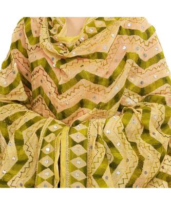 multicolor Georgette Phulkari Dupatta 4