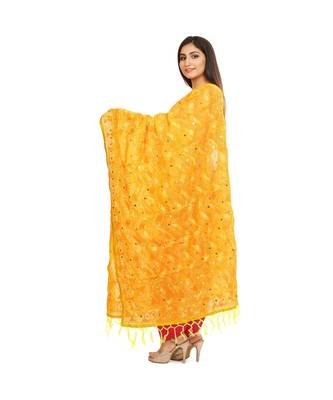 multicolor Georgette Phulkari Dupatta 2