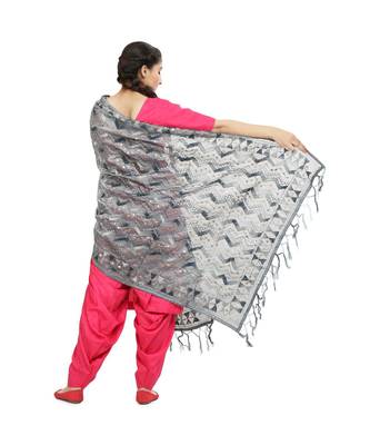 multicolor Georgette Phulkari Dupatta 3