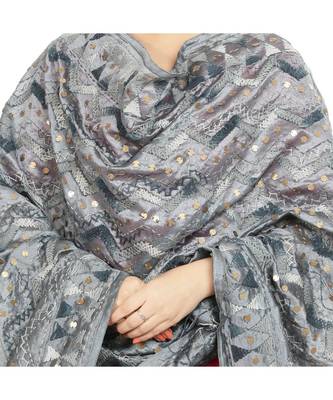 multicolor Georgette Phulkari Dupatta 4