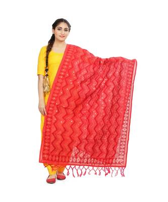 multicolor Georgette Phulkari Dupatta 1