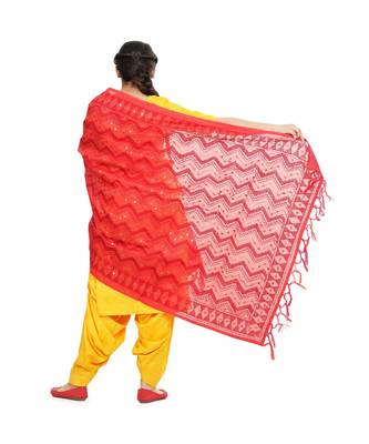 multicolor Georgette Phulkari Dupatta 2