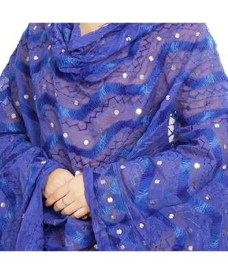 multicolor Georgette Phulkari Dupatta 2