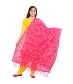 multicolor Georgette Phulkari Dupatta