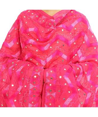 multicolor Georgette Phulkari Dupatta 4