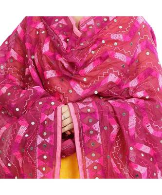 multicolor Georgette Phulkari Dupatta 4