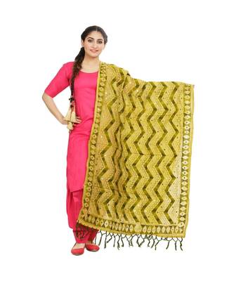 multicolor Georgette Phulkari Dupatta 1