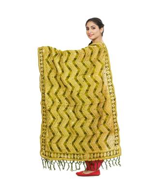 multicolor Georgette Phulkari Dupatta 2