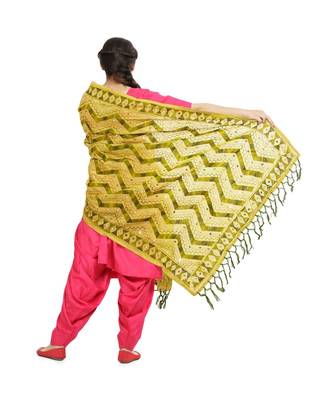 multicolor Georgette Phulkari Dupatta 3