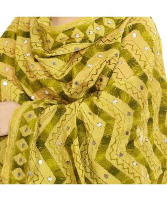 multicolor Georgette Phulkari Dupatta 4