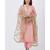 Peach Gotta Patti Floral Kurti with Pants and Gotta Patti Chiffon Dupatta