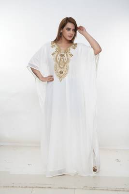 Dubai Kaftan Women Dress Long Gown Farasha Morocco Wear 2
