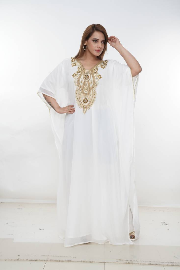 Dubai Kaftan Women Dress Long Gown Farasha Morocco Wear